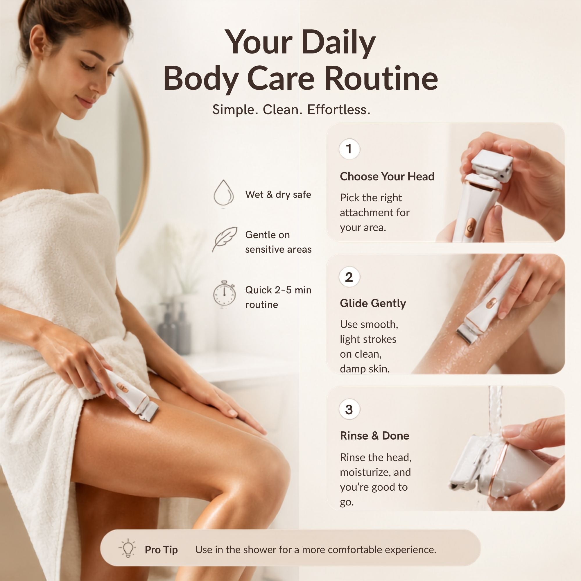 iMusthav Bikini & Body Hair Removal Kit with Dermaplane MV520