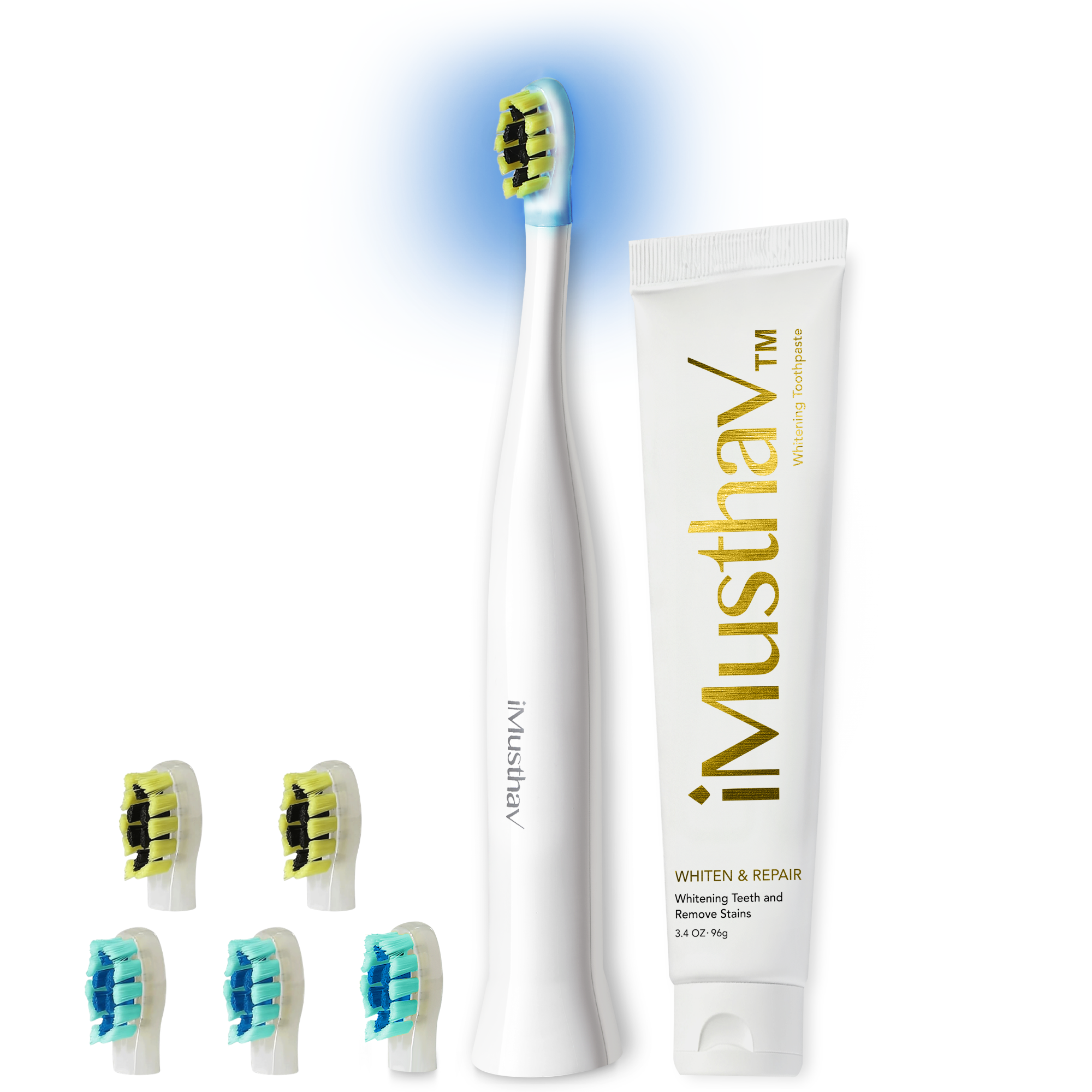 iMusthav SonicBlu Electric Toothbrush with Blue Light Whitening