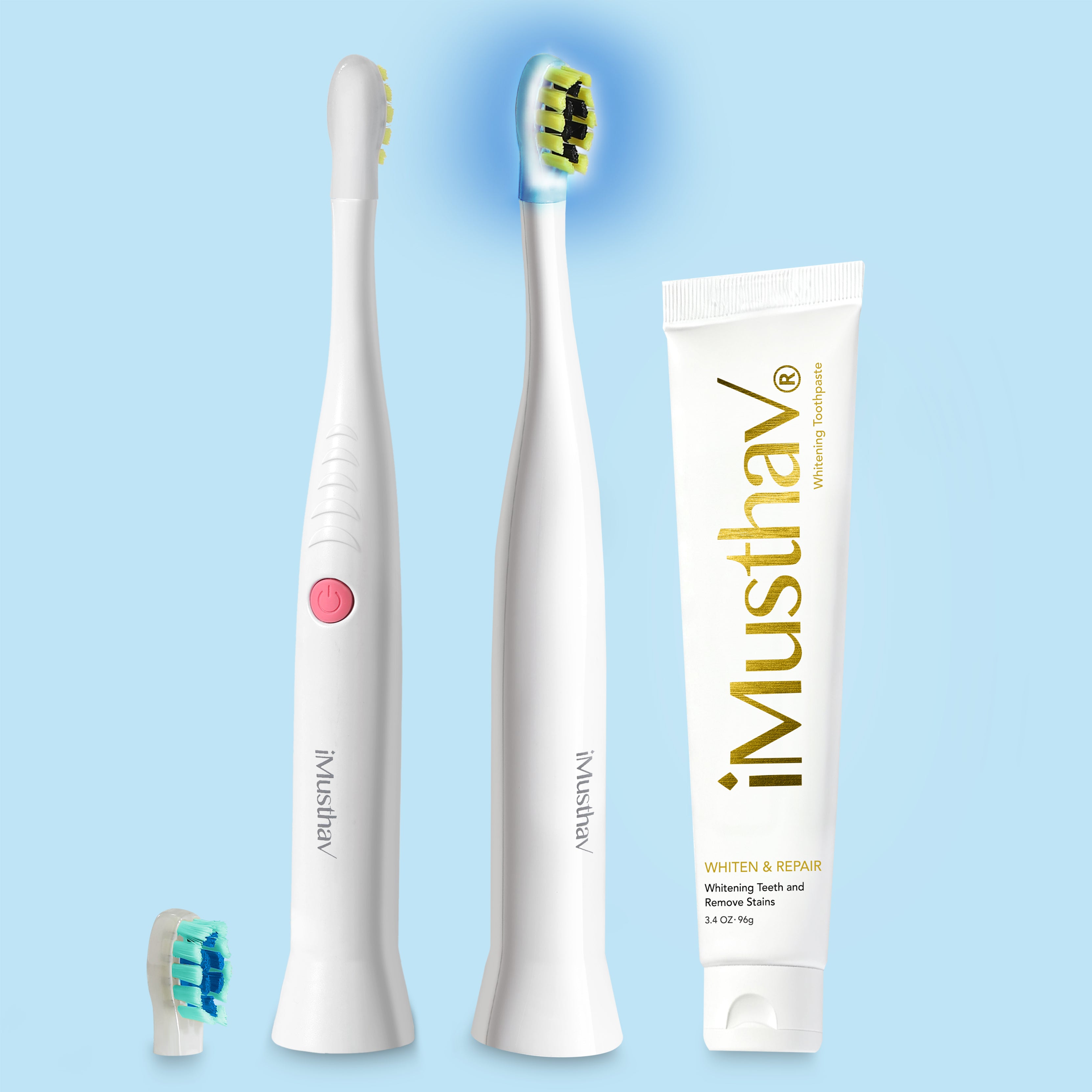 iMusthav SonicBlu Electric Toothbrush with Blue LED-SHL-100-CW