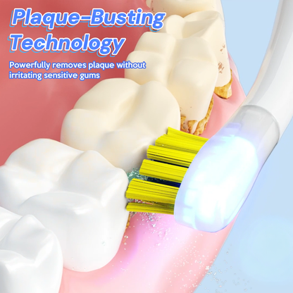 iMusthav SonicPump Electric Toothbrush – Battery Operated with Built-in Mouthwash Reservoir & Pump, Gentle Bristles 3 Sonic Mode, Smart Timer for Fresh Breath & Daily Oral Hygiene