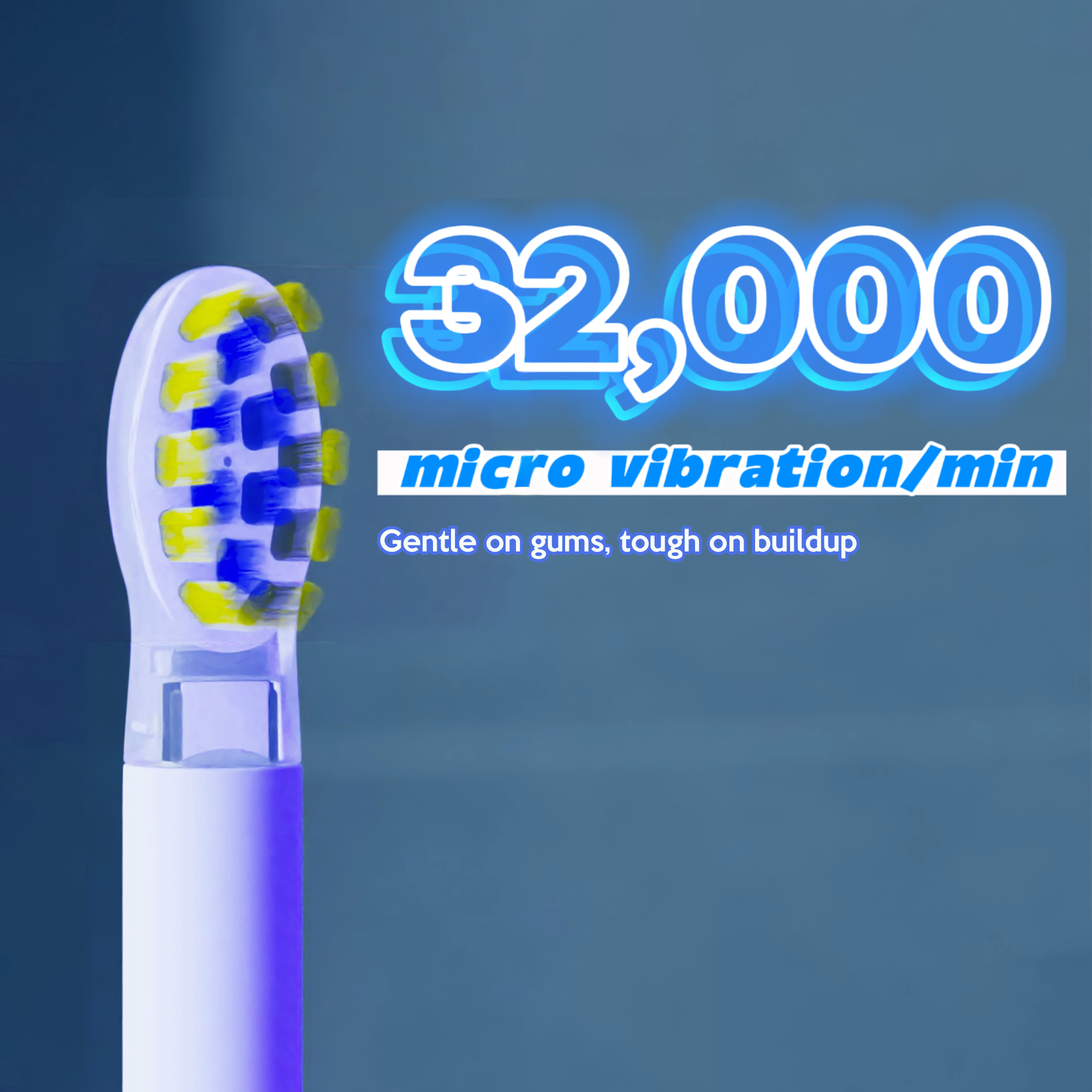 iMusthav SonicBlu Electric Toothbrush for Home Use – Sonic Toothbrush with Blue LED to Activate Whitening Toothpaste (Included)– Gentle Bristles, Smart Timer & Whitening Boost Technology