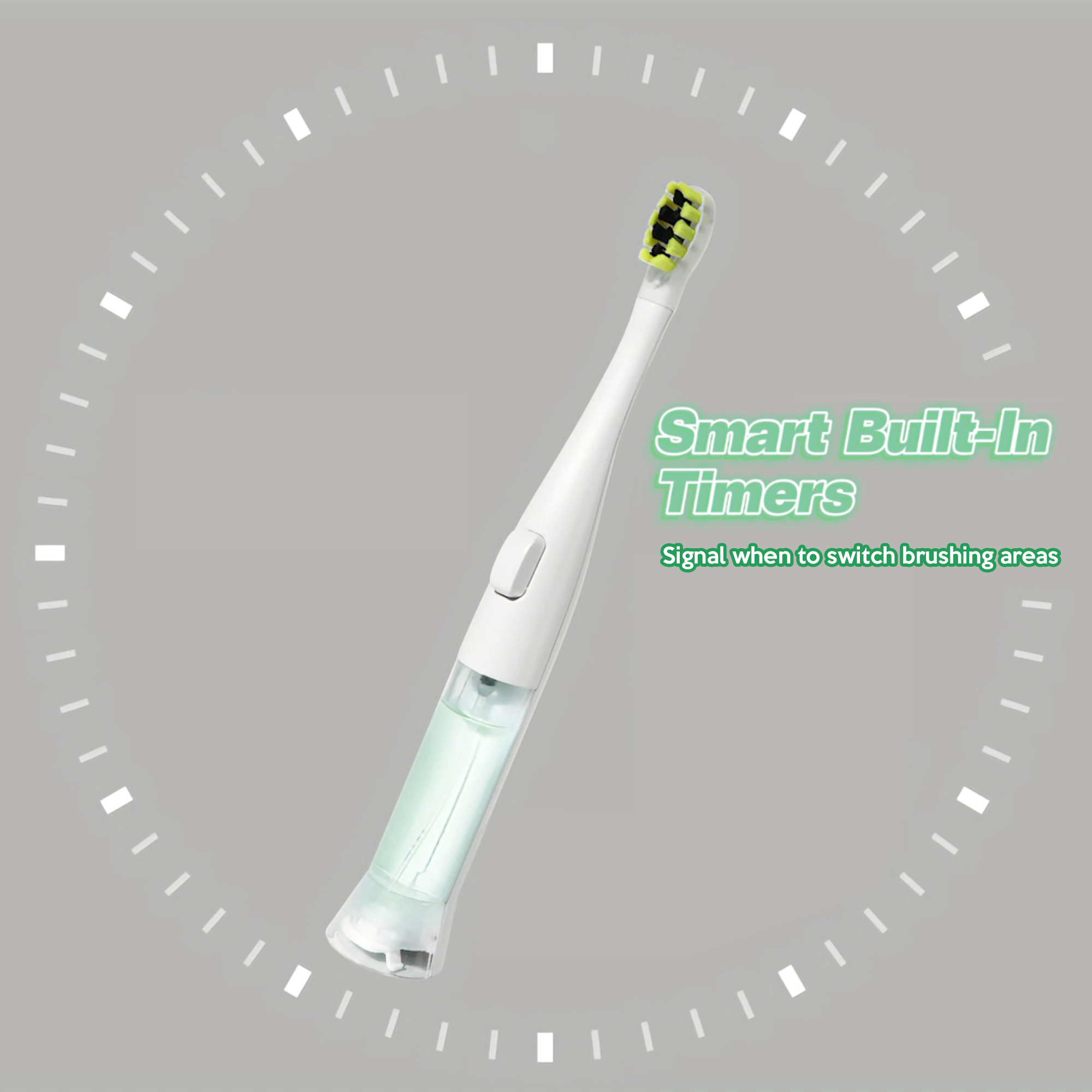 SonicPump Electric Toothbrush for Home Use – Battery Operated with Built-in Mouthwash Pump, Sonic Cleaning, Gentle Bristles & Smart Timer for Fresh Breath & Daily Oral Hygiene