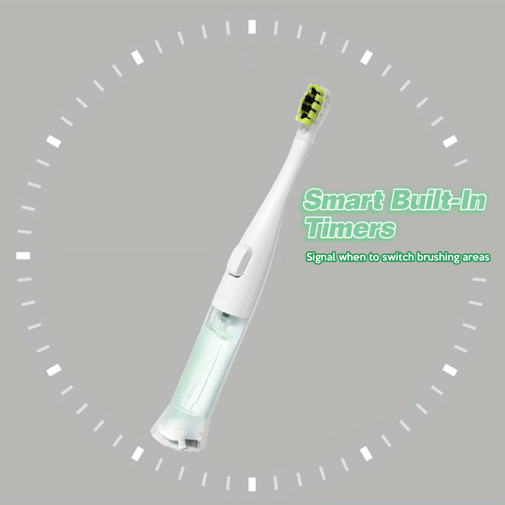 iMusthav SonicPump Electric Toothbrush – Battery Operated with Built-in Mouthwash Reservoir & Pump, Gentle Bristles 3 Sonic Mode, Smart Timer for Fresh Breath & Daily Oral Hygiene