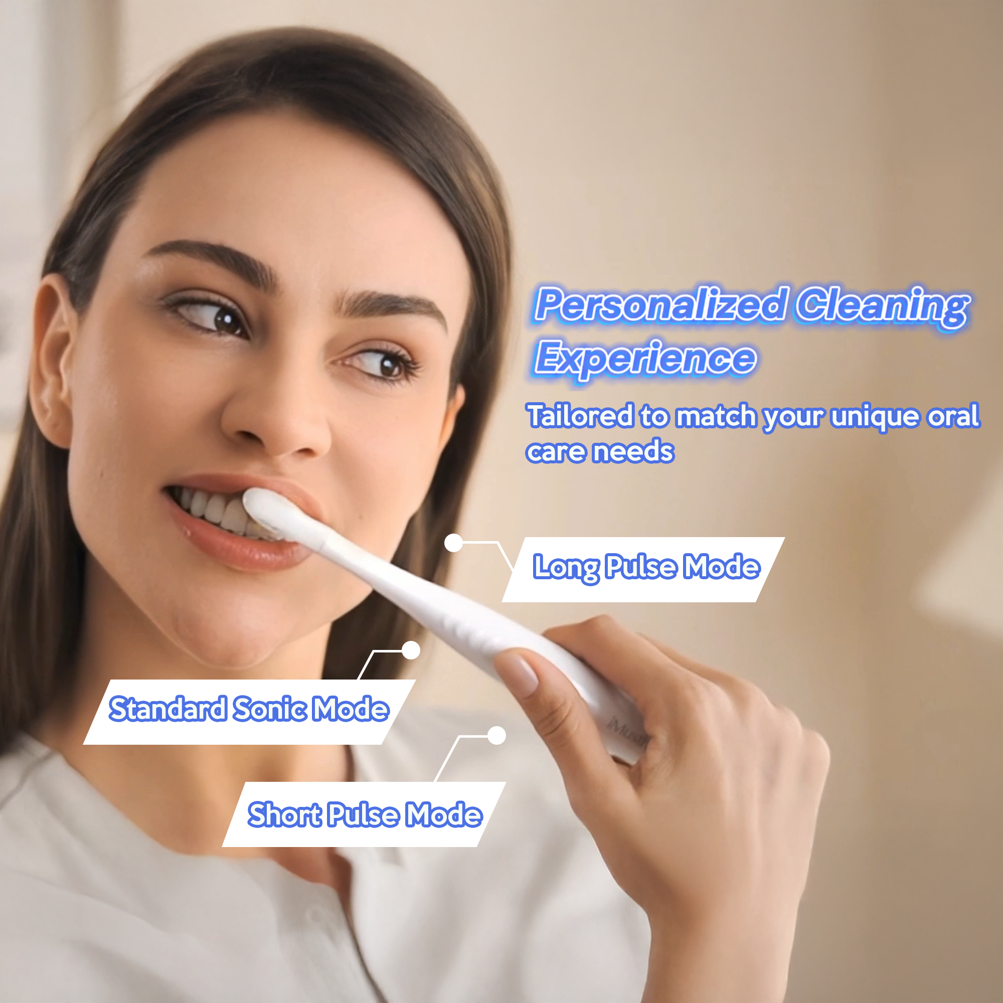 iMusthav SonicBlu Electric Toothbrush for Home Use – Sonic Toothbrush with Blue LED to Activate Whitening Toothpaste (Included)– Gentle Bristles, Smart Timer & Whitening Boost Technology