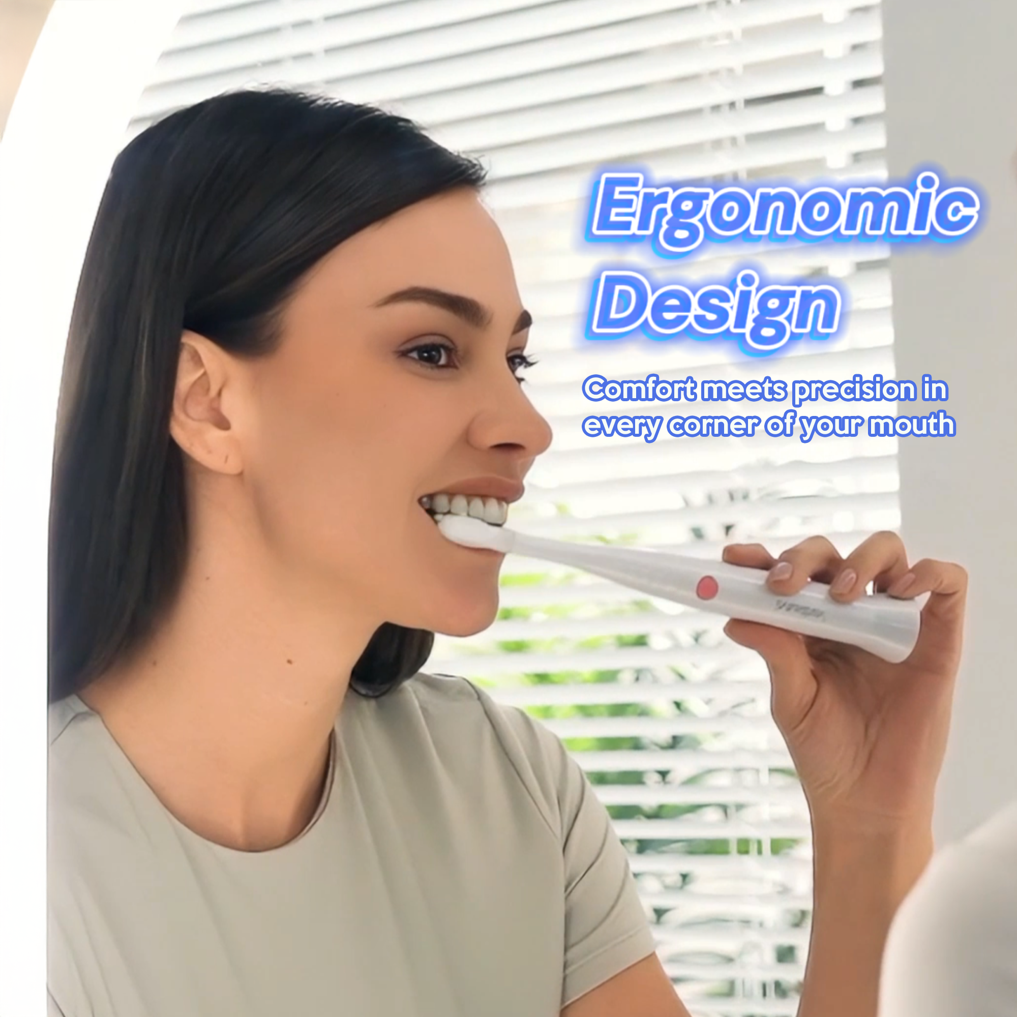 iMusthav SonicBlu Electric Toothbrush for Home Use – Sonic Toothbrush with Blue LED to Activate Whitening Toothpaste (Included)– Gentle Bristles, Smart Timer & Whitening Boost Technology