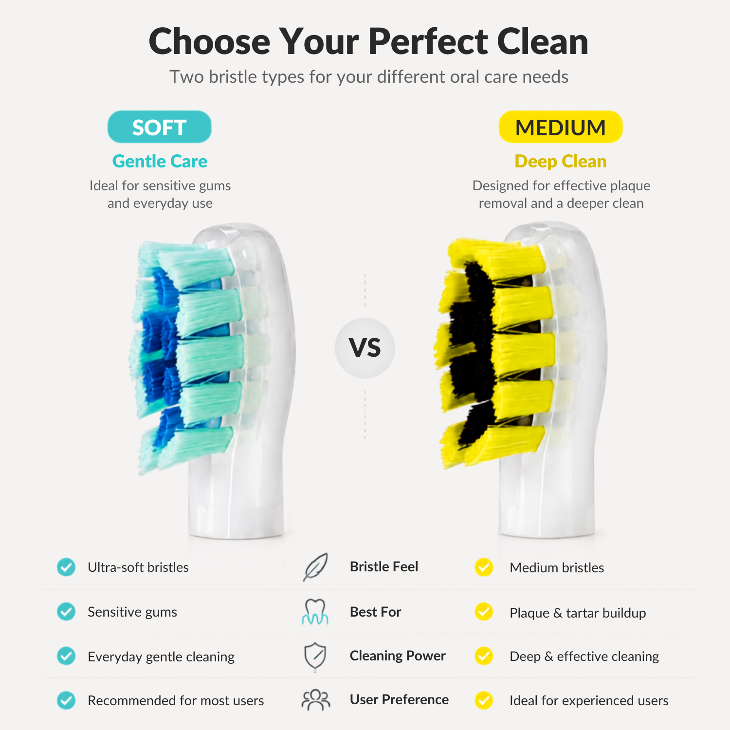 iMusthav Replacement Brush Heads for Sonic Toothbrush