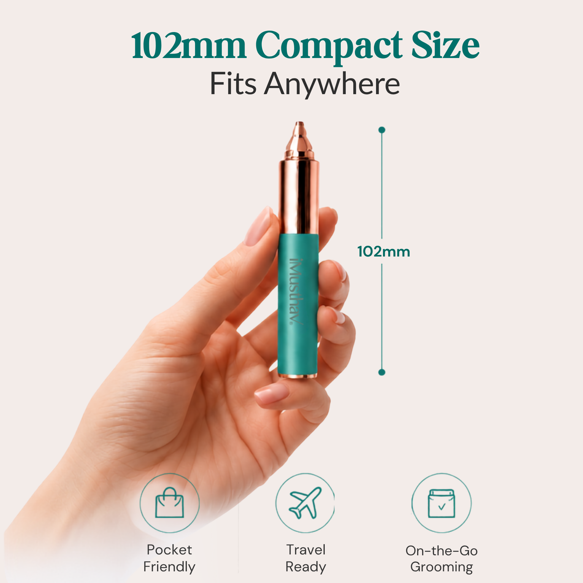 iMusthav Mini Eyebrow Hair Trimmer for Women MV150