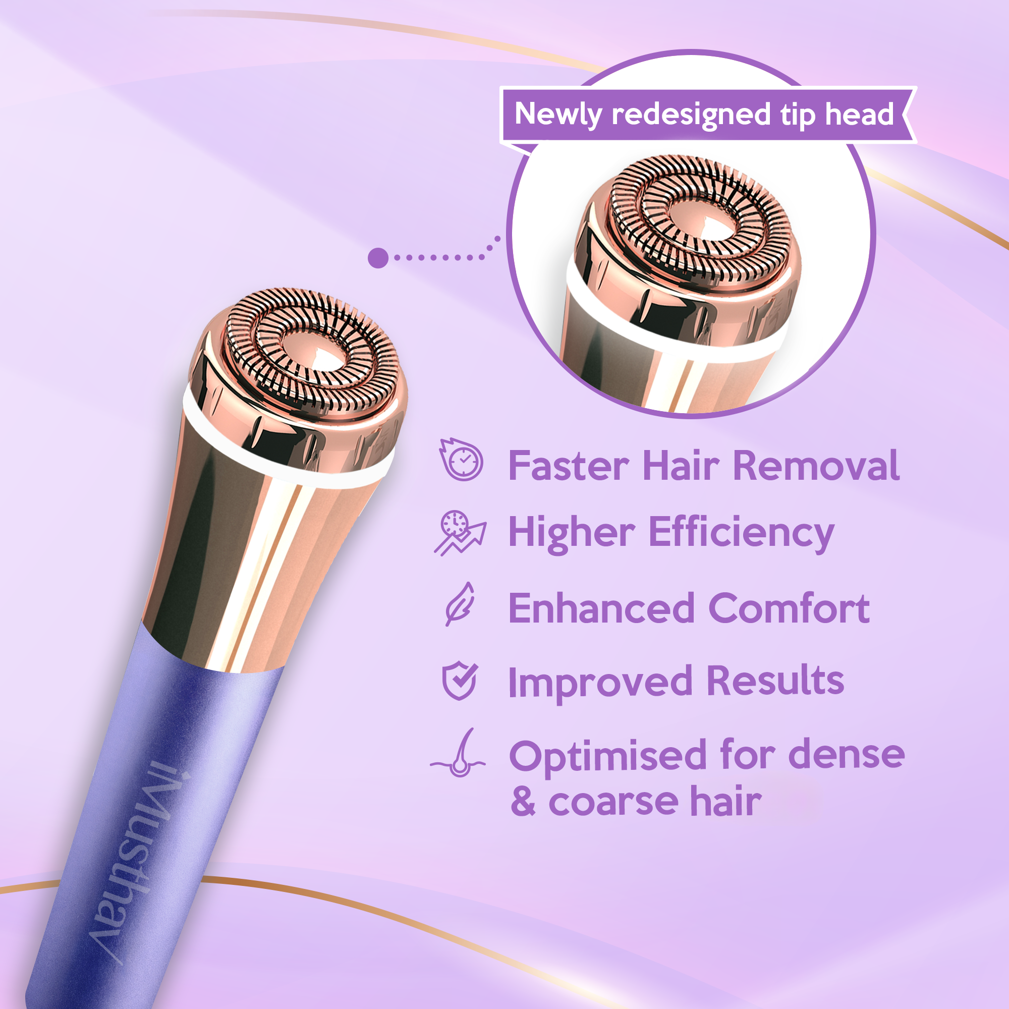 Women’s Portable 16mm Facial Hair Remover(MV250)