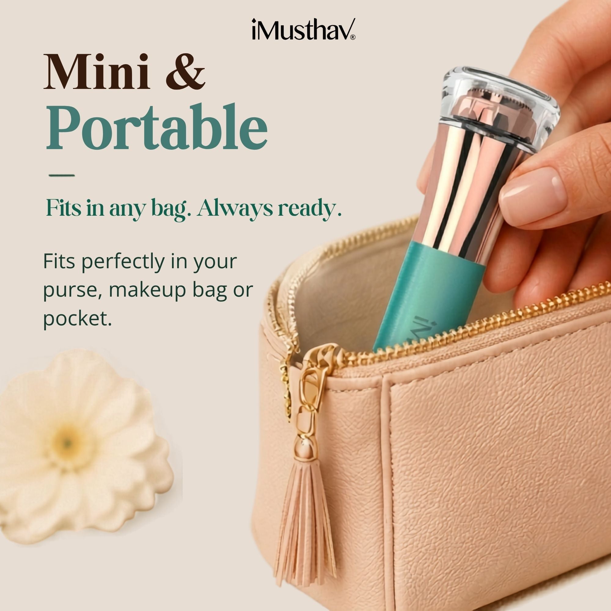 iMusthav Mini Facial Hair Trimmer for Women 16mm Precision MV250