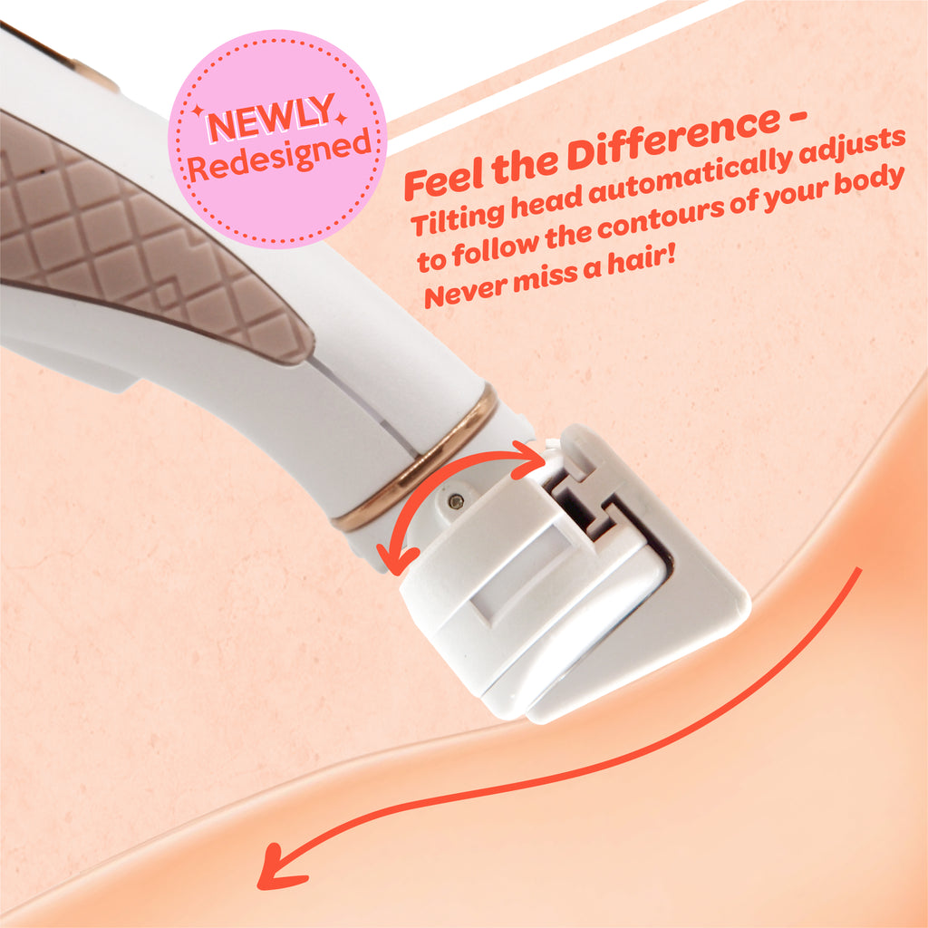 Women’s Electric Shaver & Pubic Hair Bikini Trimmer – Wet & Dry Painless Dermaplane Electric Shave for Body Hair Removal for Bikini, Underarm, Legs, Arms
