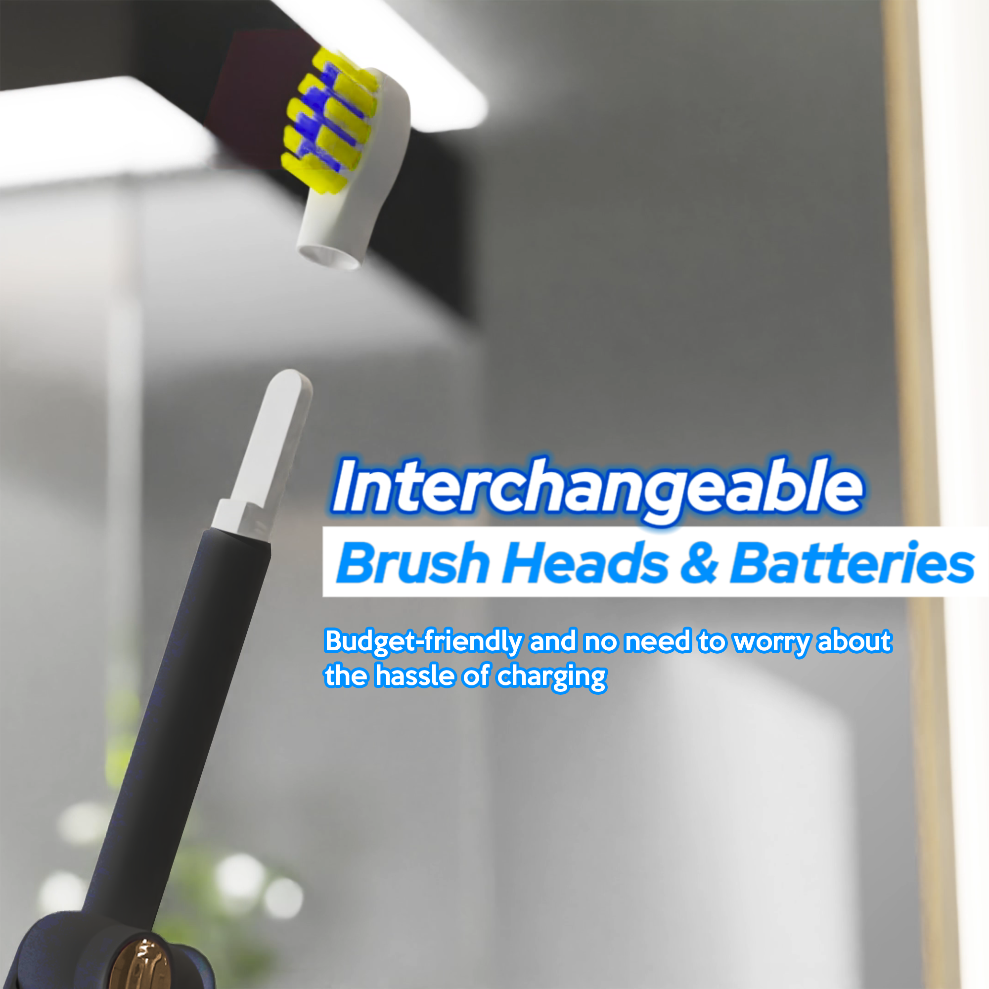 iMusthav Foldable Travel Sonic Electric Toothbrush with Whitening Feature | Electric Toothbrush for Adults | Travel Toothbrushes