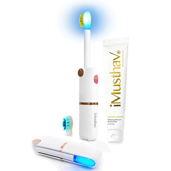 iMusthav TravelSonicUVC Foldable Electric Toothbrush with UVC Sterilization & Whitening LED
