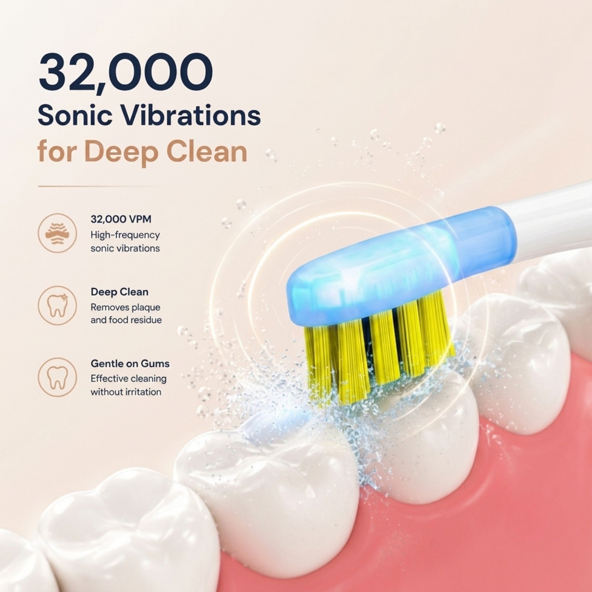 iMusthav TravelSonic Foldable Sonic Electric Toothbrush with Whitening LED