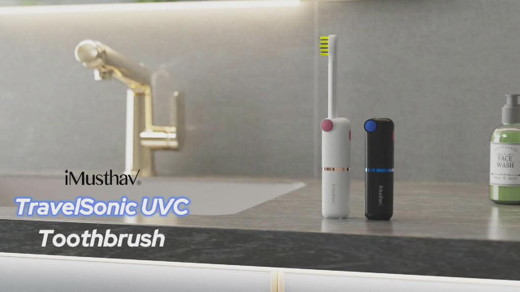 Foldable Travel Electric Toothbrush with Whitening & UVC
