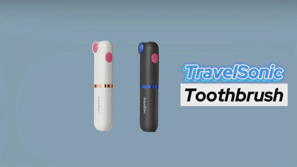 TravelSonic Foldable Travel Electric Toothbrush with Whitening LED