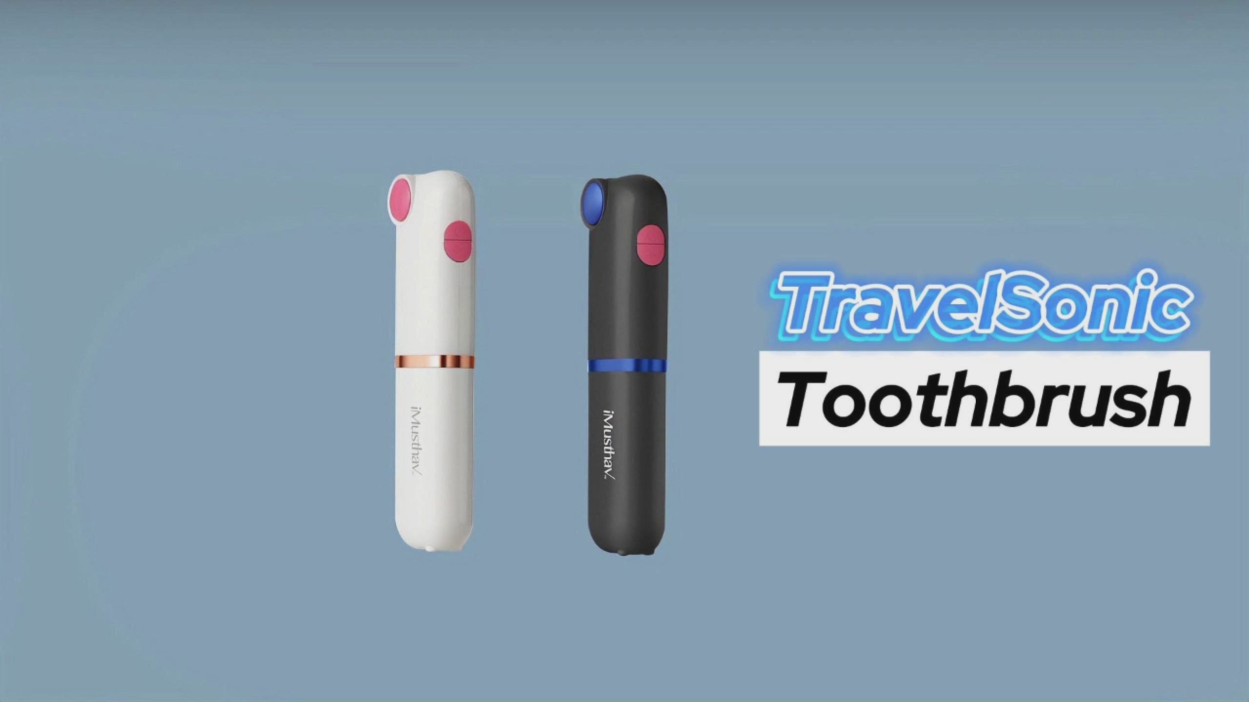 TravelSonic Foldable Travel Electric Toothbrush with Whitening LED