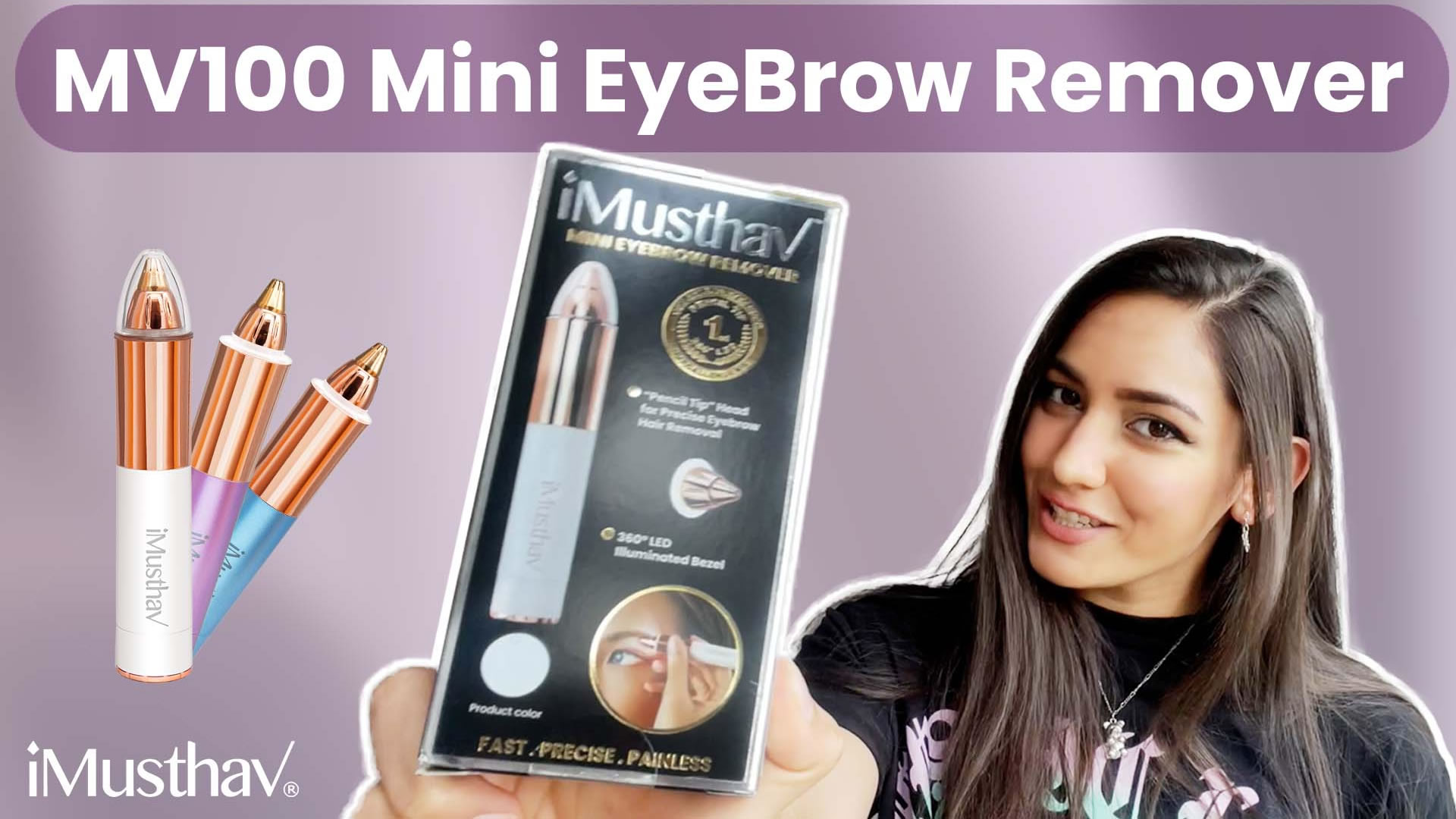 iMusthav® Mini EyeBrow Remover MV100 | REVIEW & DEMO | Alani LaMonica