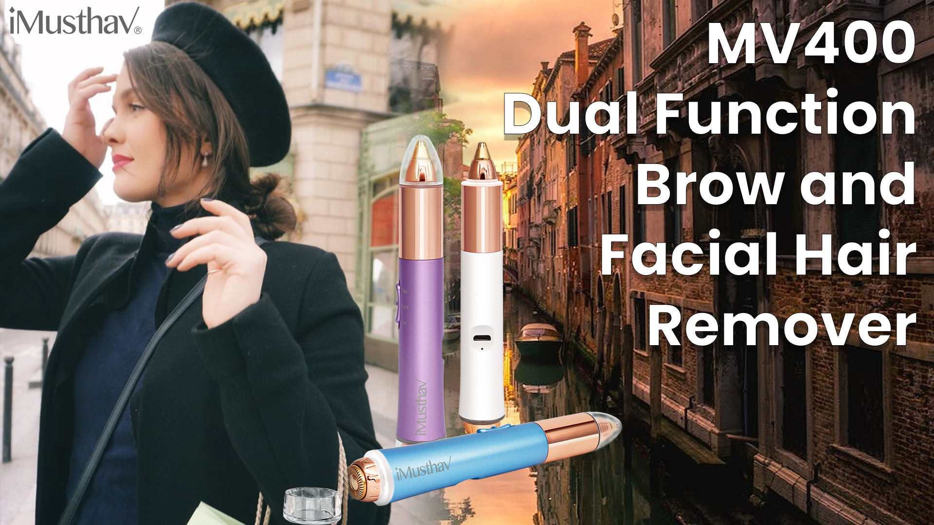You are currently viewing iMusthav® Dual Function Brow and Facial Hair Remover MV400 | REVIEW & DEMO | Laura Dirtu | Italian with English Subtitle