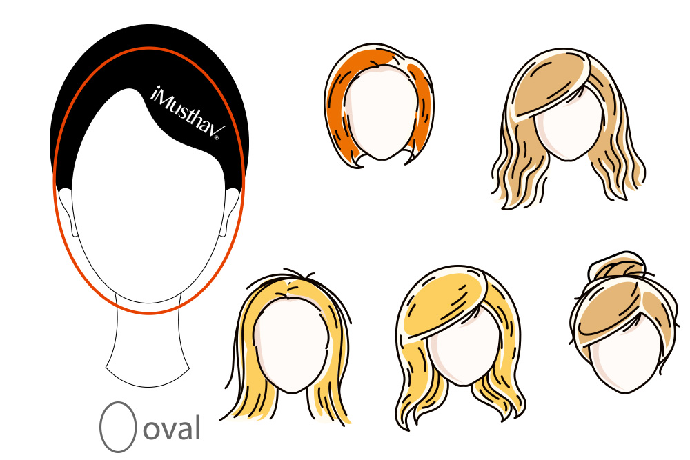 oval face hair style
