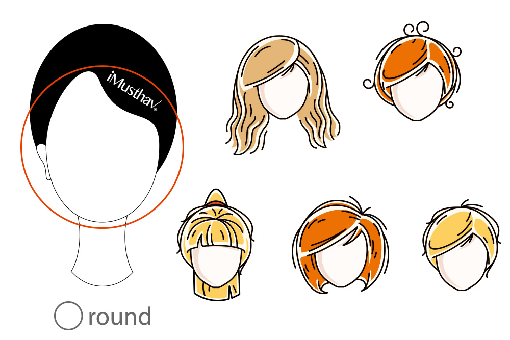 round face hair style